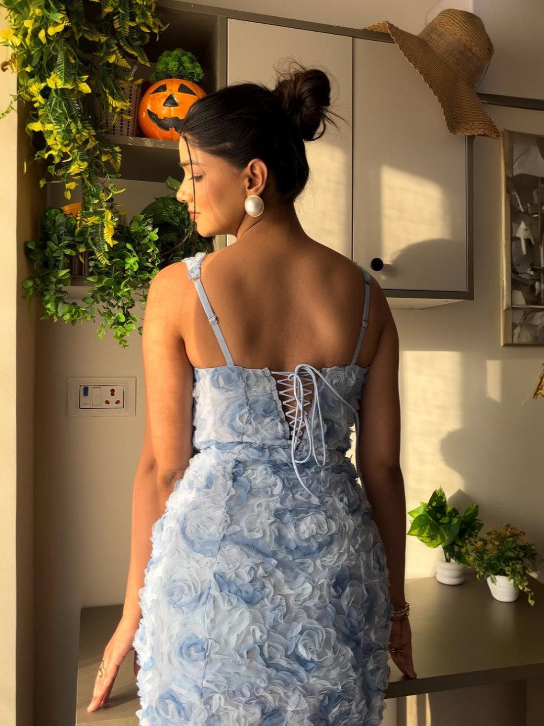 Celestial 3D Rose Petal Dress