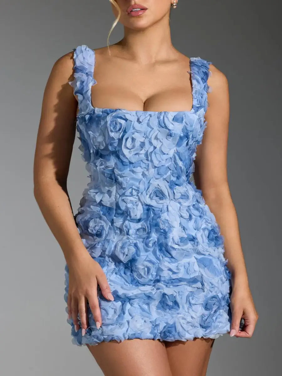 Celestial 3D Rose Petal Dress