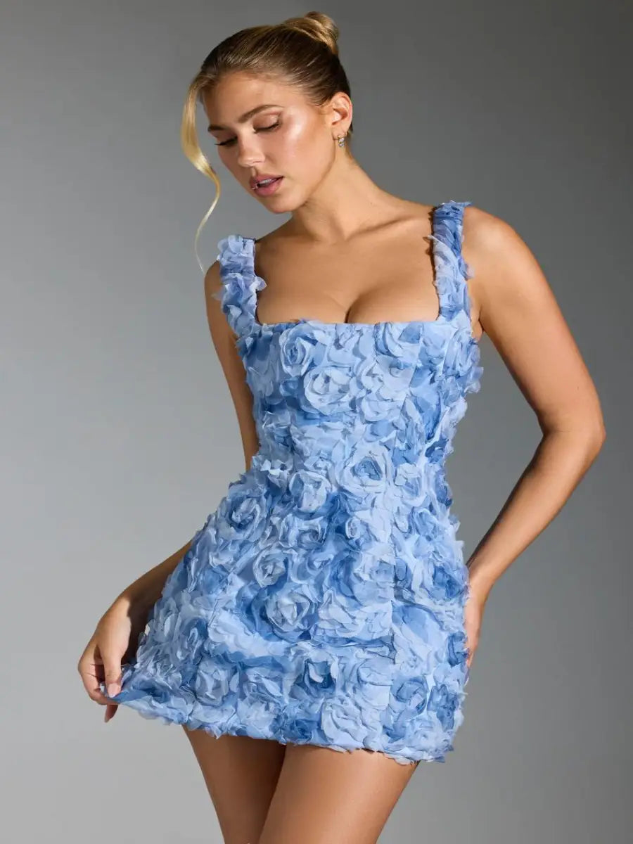 Celestial 3D Rose Petal Dress