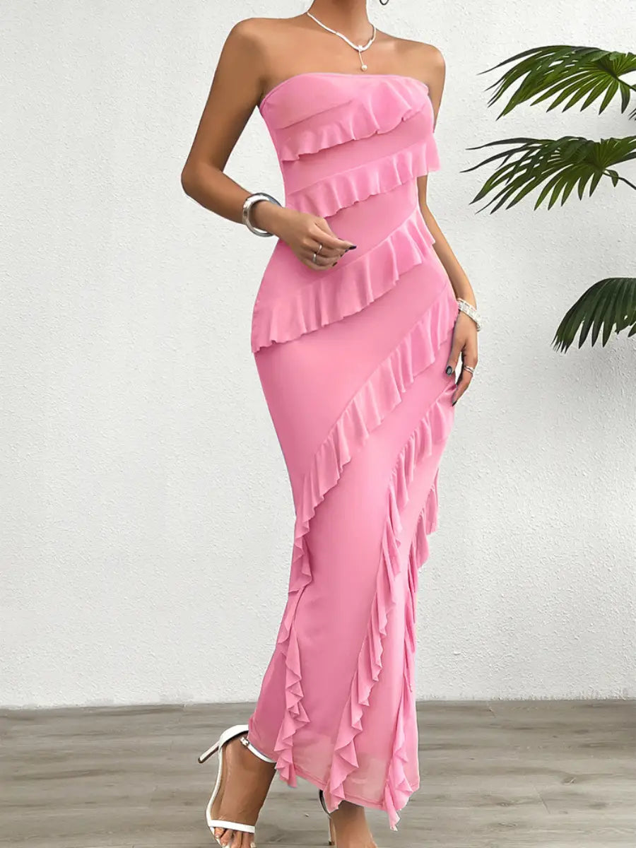 Seraphine Ruffled Tube Dress