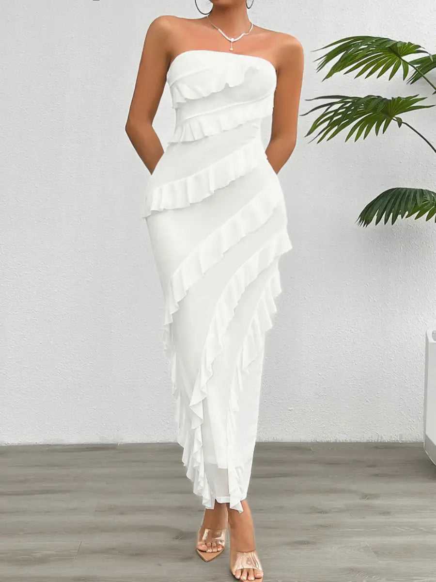 Seraphine Ruffled Tube Dress